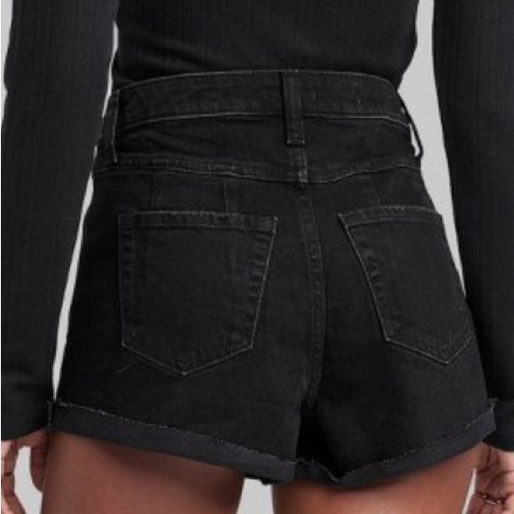 BNWT Wild Fable High-Rise Curvy Rolled Cuff Jean Shorts - Picture 3 of 5
